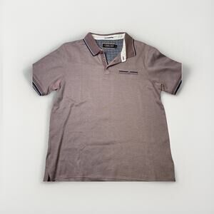 Stitches & Rivets Knit Golf Polo Shirt Men's Light Purple Short Sleeve Size XL